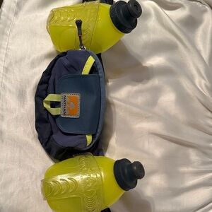 Nathan Hydration Belt with Yellow Bottles
